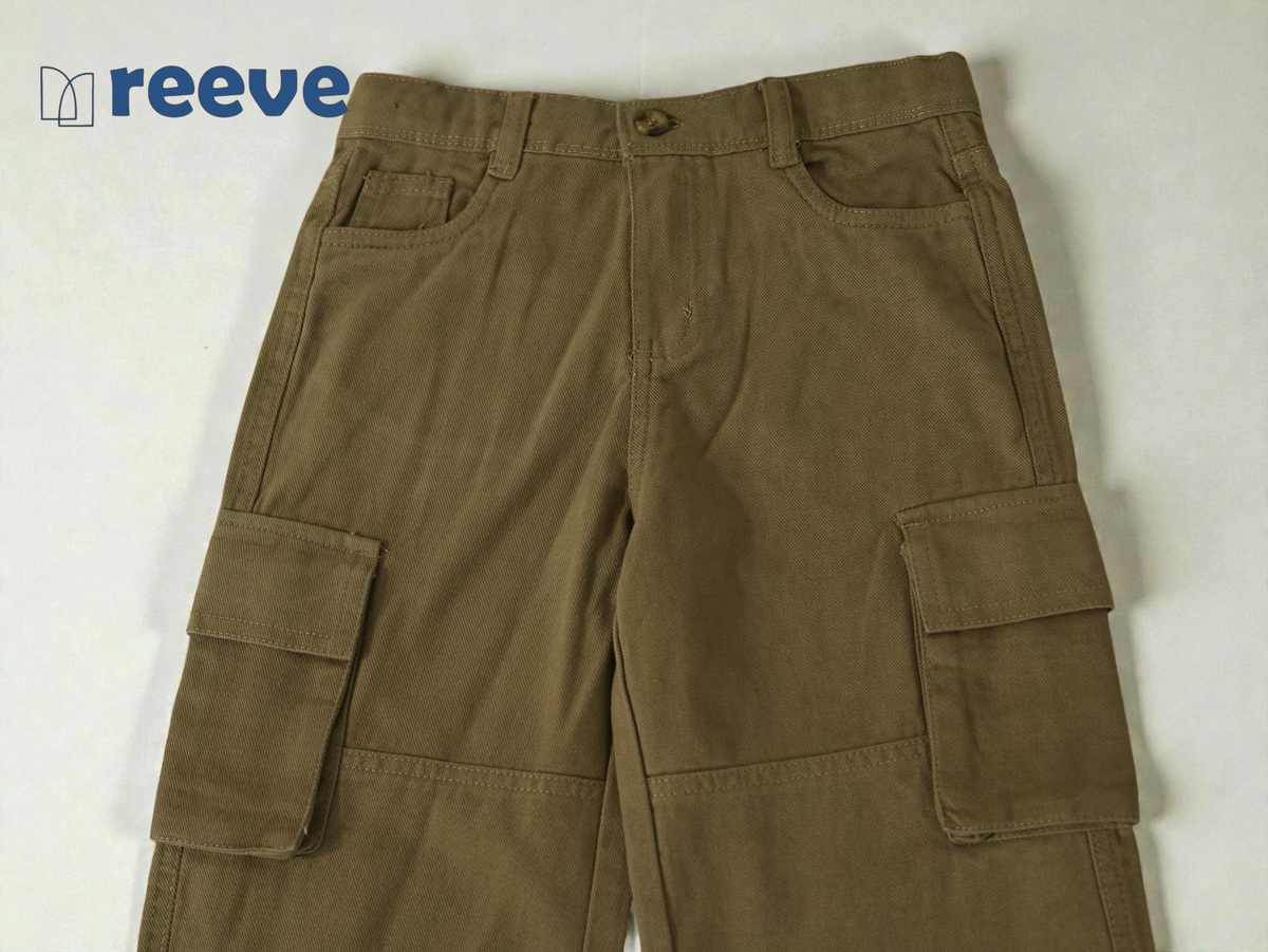 REEVE Kids Premium Essential Cargo Pants - Coffee Brown